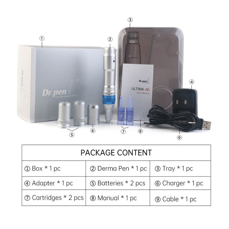 Dr Pen Powerful Ultima A6 Microneedle Dermapen Meso ricaricabile con alimentazione wireless e cablata