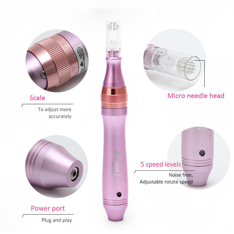 CE M7 Microneedle System Electric Derma Pen per il ringiovanimento del corpo, del viso, delle labbra e degli occhi