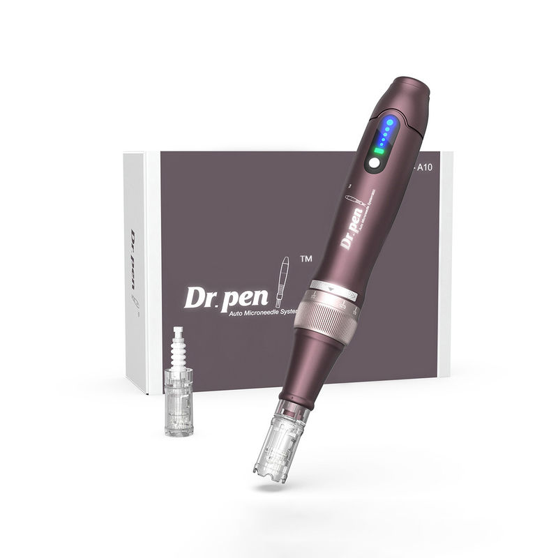 Dermapen elettrico 2023 A10 Derma Pen Aghi per il ringiovanimento della pelle e 5 livelli di velocità