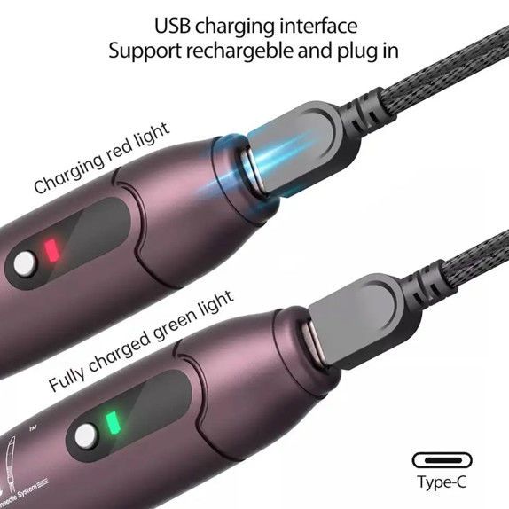 Dermapen elettrico 2023 A10 Derma Pen Aghi per il ringiovanimento della pelle e 5 livelli di velocità