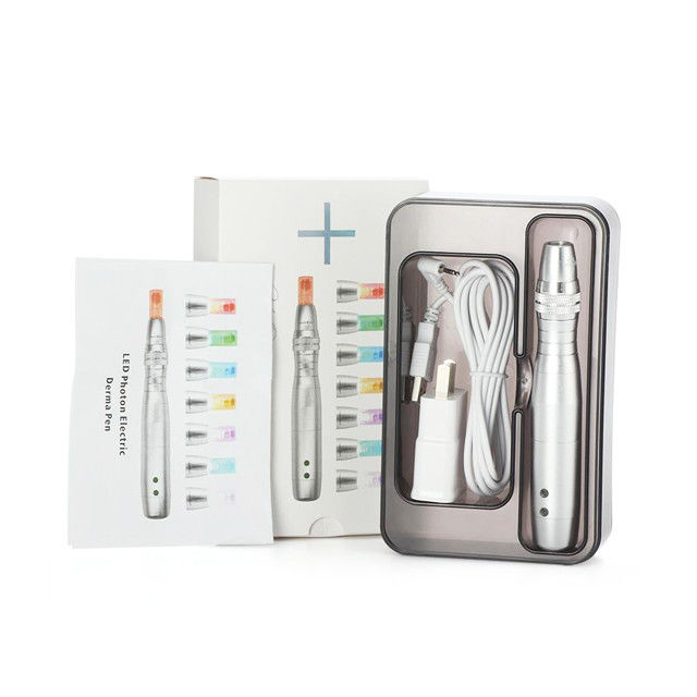 Color corporeo argento 7 colori LED Photon Electric Derma Pen per la funzione di ringiovanimento della pelle