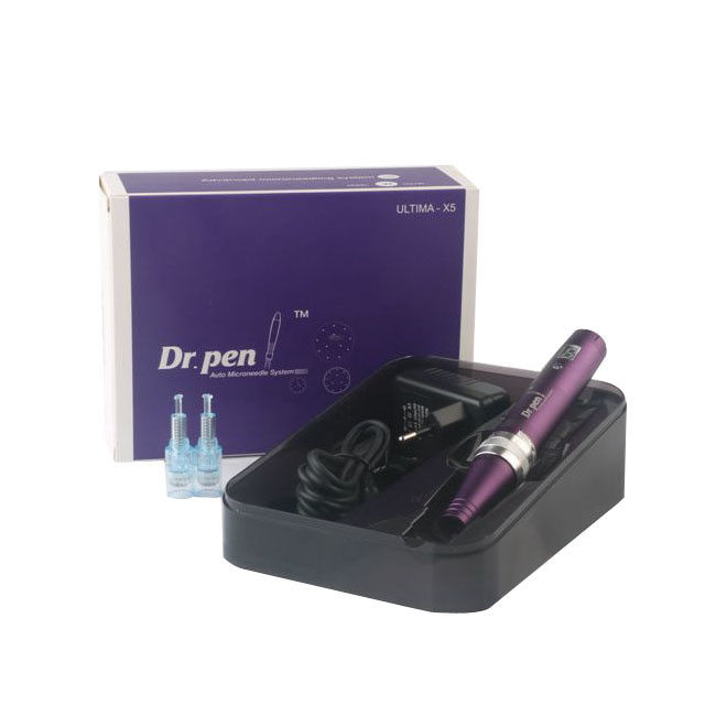 Corpo in lega di alluminio Dr pen X5 Derma Pen Sistema Microneedle automatico Lunghezze regolabili degli aghi per i tappi UK