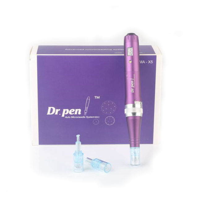 Corpo in lega di alluminio Dr pen X5 Derma Pen Sistema Microneedle automatico Lunghezze regolabili degli aghi per i tappi UK