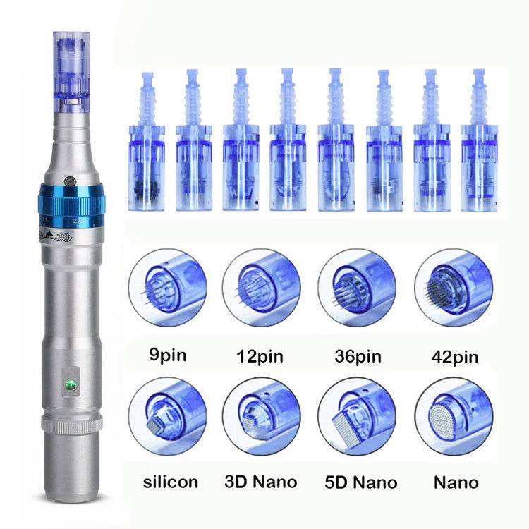 Materiale del corpo del PC in plastica Aghi Derma Pen per A1 A6 A7 M5 M7 M8 A6S N2 MYM X5 E30