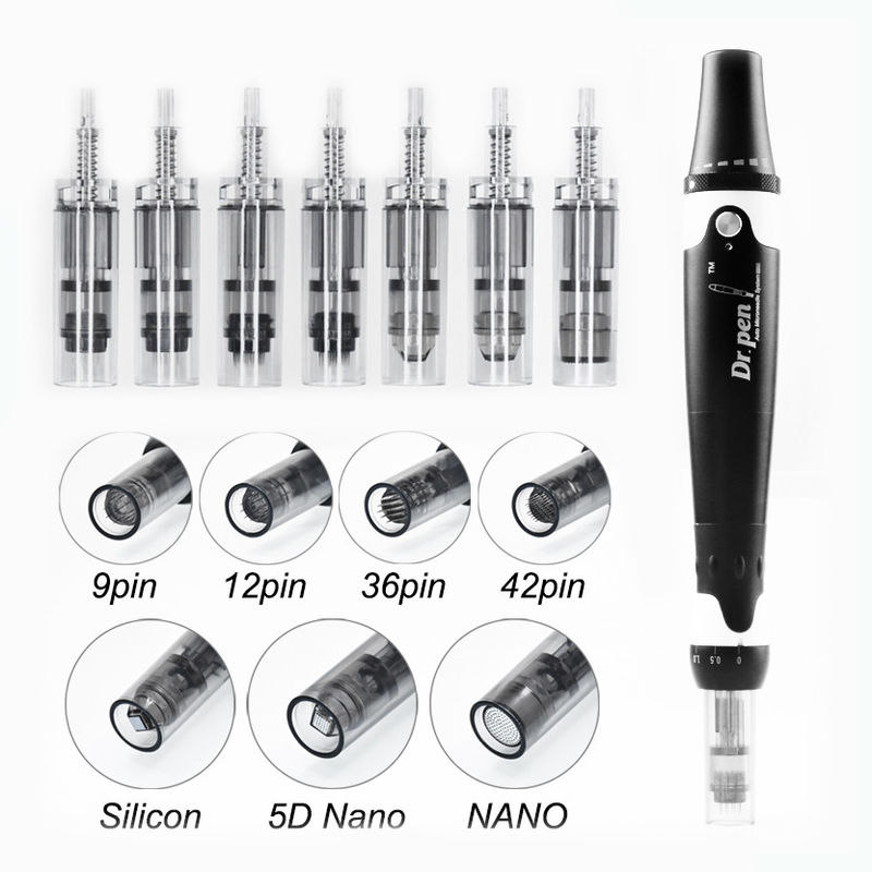 Materiale del corpo del PC in plastica Aghi Derma Pen per A1 A6 A7 M5 M7 M8 A6S N2 MYM X5 E30