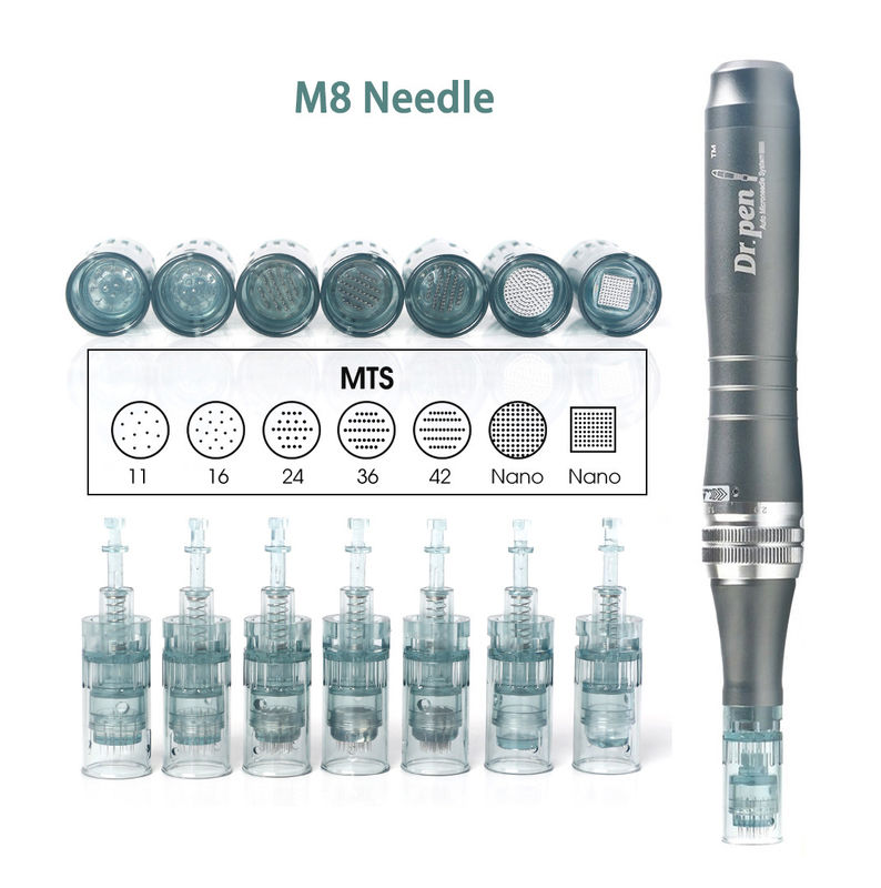 Materiale del corpo del PC in plastica Aghi Derma Pen per A1 A6 A7 M5 M7 M8 A6S N2 MYM X5 E30