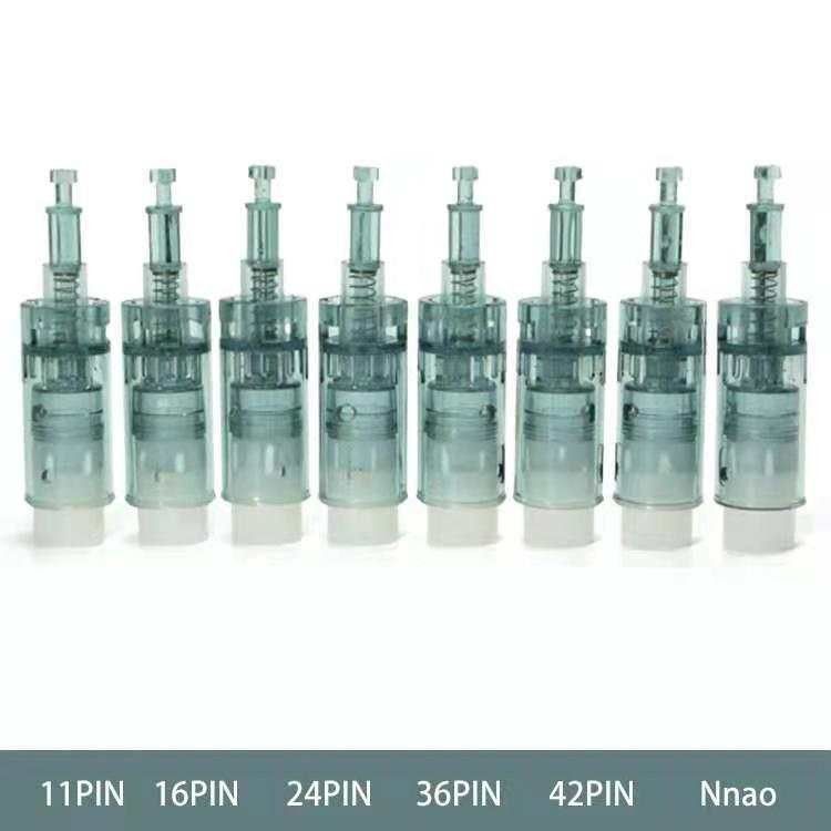 Derma Rolling System con 1 3 5 7 9 12 24 36 42 Pin Nano Needle Cartridge Cura della pelle