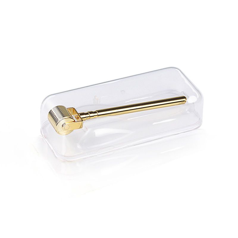 Il più recente Home Metal Gold Silver Derma Roller con 192 Aghi in Titanio per la crescita della barba