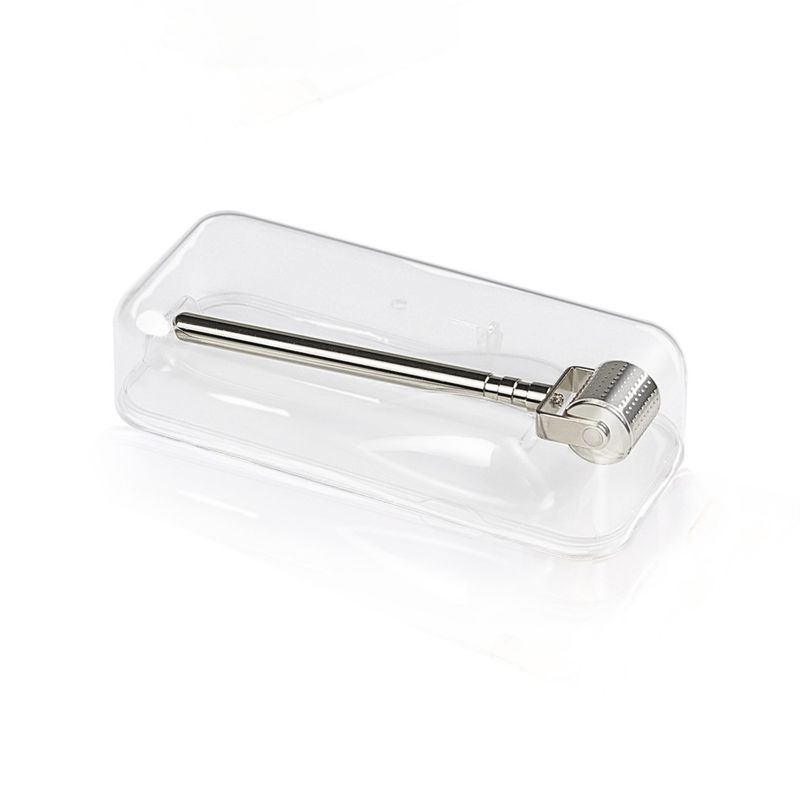 Il più recente Home Metal Gold Silver Derma Roller con 192 Aghi in Titanio per la crescita della barba