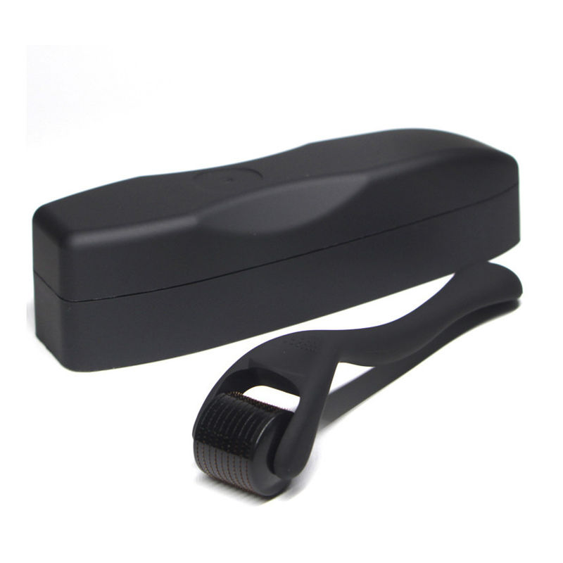 Anti-gonfiore 540 Aglio Derma Matte Roller 0,5 mm Crescita della barba Titanio Barba Roller