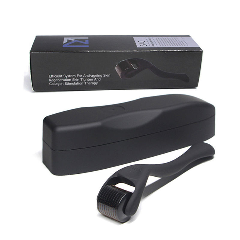 Anti-gonfiore 540 Aglio Derma Matte Roller 0,5 mm Crescita della barba Titanio Barba Roller