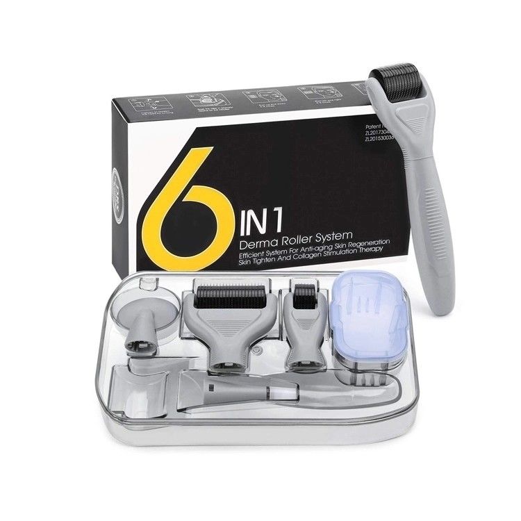 Derma Rolling System e materiale dell' ago Acciaio inossidabile / Titanio 6 in 1 Derma Roller