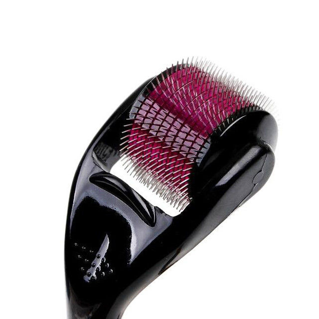 540 pin ZGTS Micro Pin Derma Roller con pin di rotolamento in acciaio inossidabile con maniglia nera