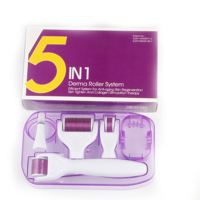 Prova la potenza di 5 in 1 DRS Derma Roller 300/720/1200 Aghi per una pelle impeccabile