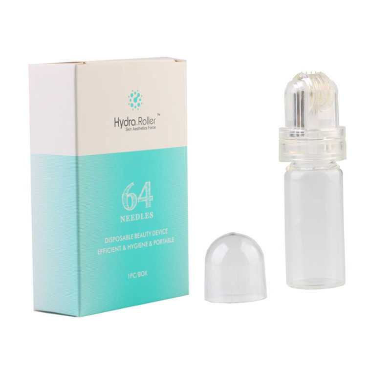 CE approvato 64 punte d'oro Hydra Microneedle Titanio Derma Roller per acido ialuronico