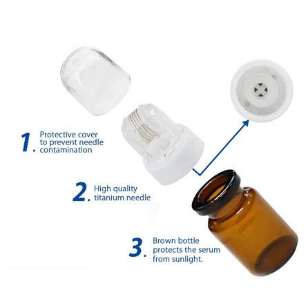 NO Tipo di tappi Nuovo progetto 42/150Oro Titanio Microneedle Hydra Stamphydra Roller per il ringiovanimento della pelle
