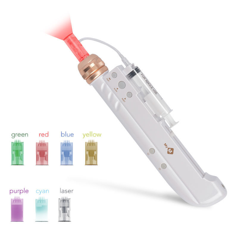 7 Lights Nano Derma Pen Electric Microneedle Pen per ingrandimenti del seno e cura del viso