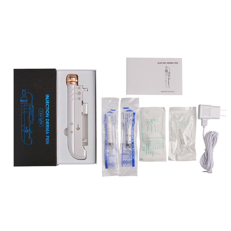7 luci Nano Derma Pen 3 in 1 Mini iniettore di mesoterapia con acqua per amplificatori del seno